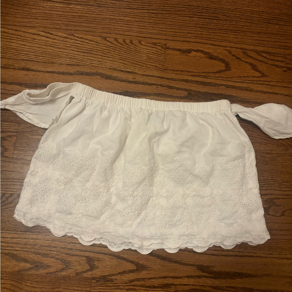 Blue Sky White Elastic Waistband